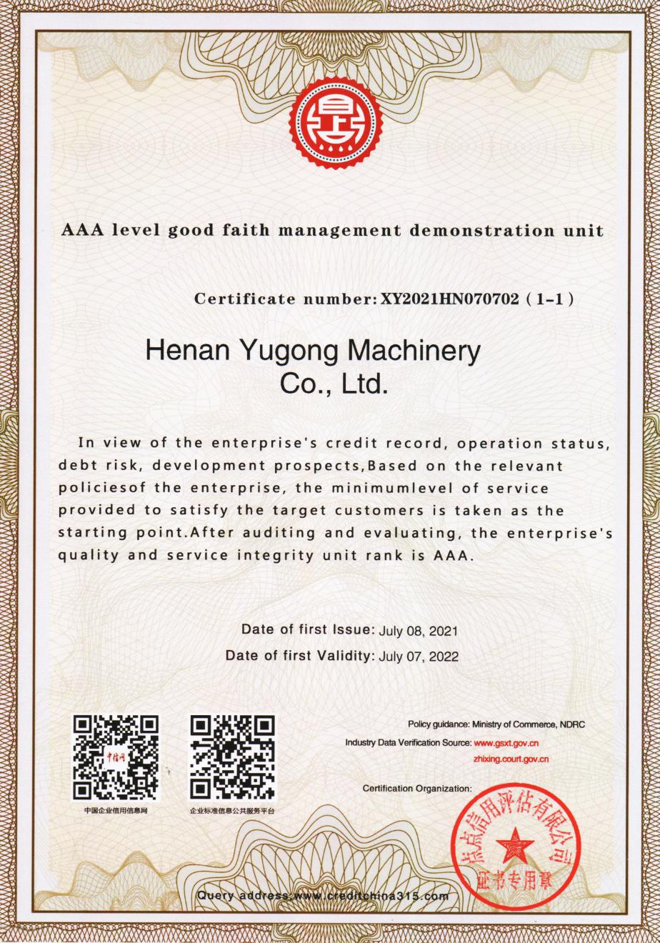 AAA level good faith management demonstration unit