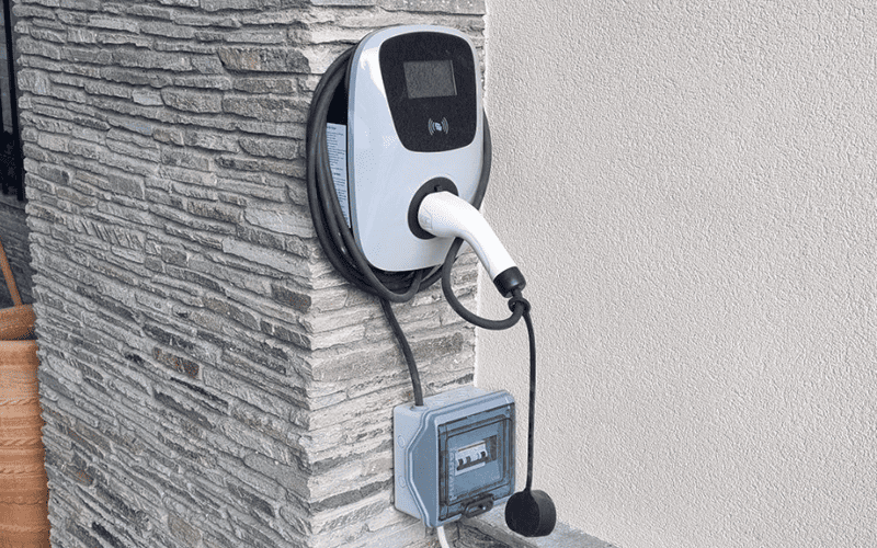 AC EV charging unit installation