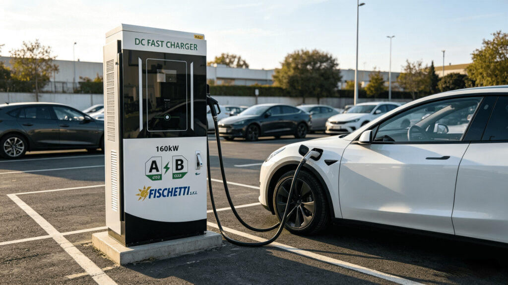 EV charging infrastructure installation site
