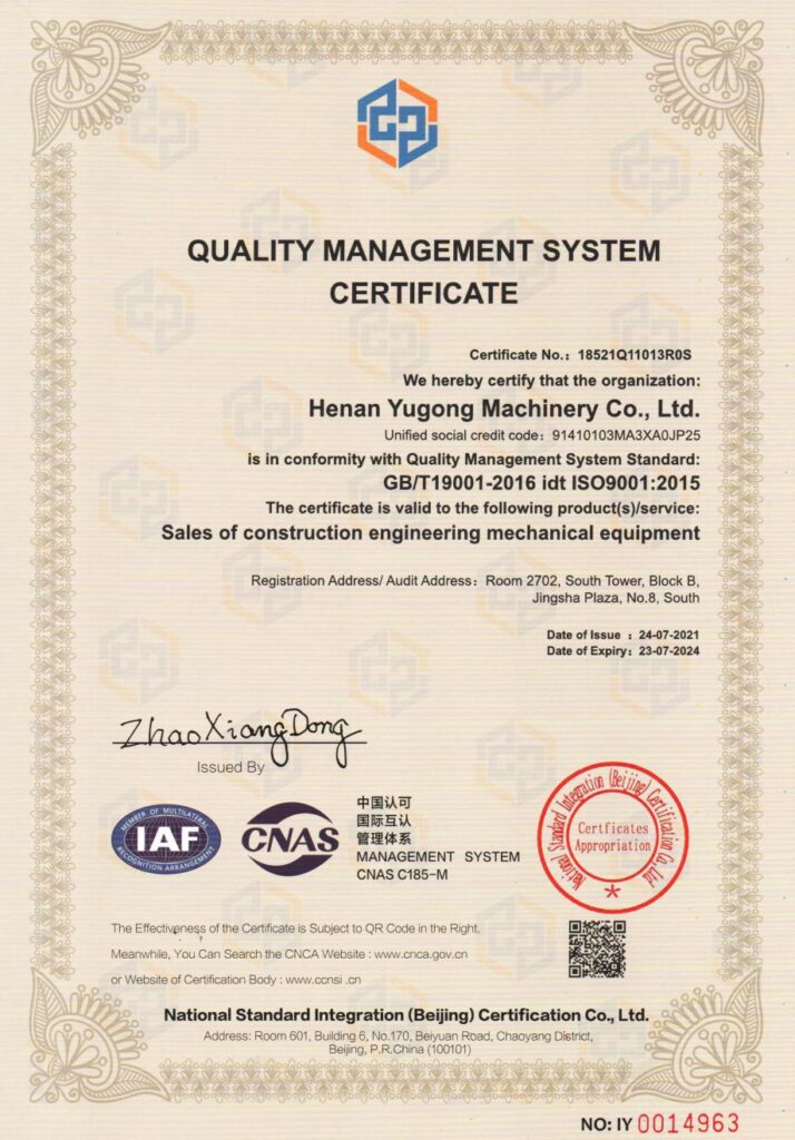 certified manufacturing standards compliance