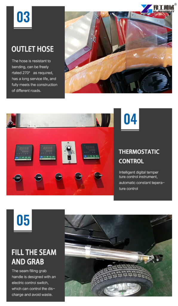 asphalt crack sealer machine working process