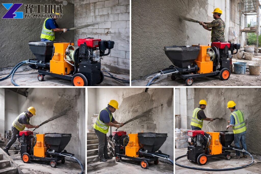 cement mortar sprayer for building walls