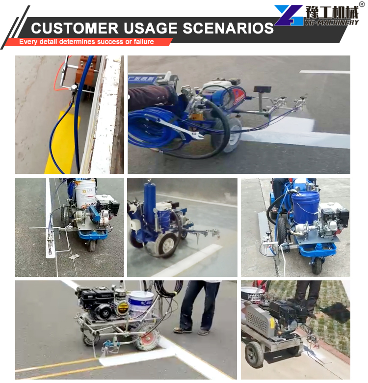 cold paint road marking machine