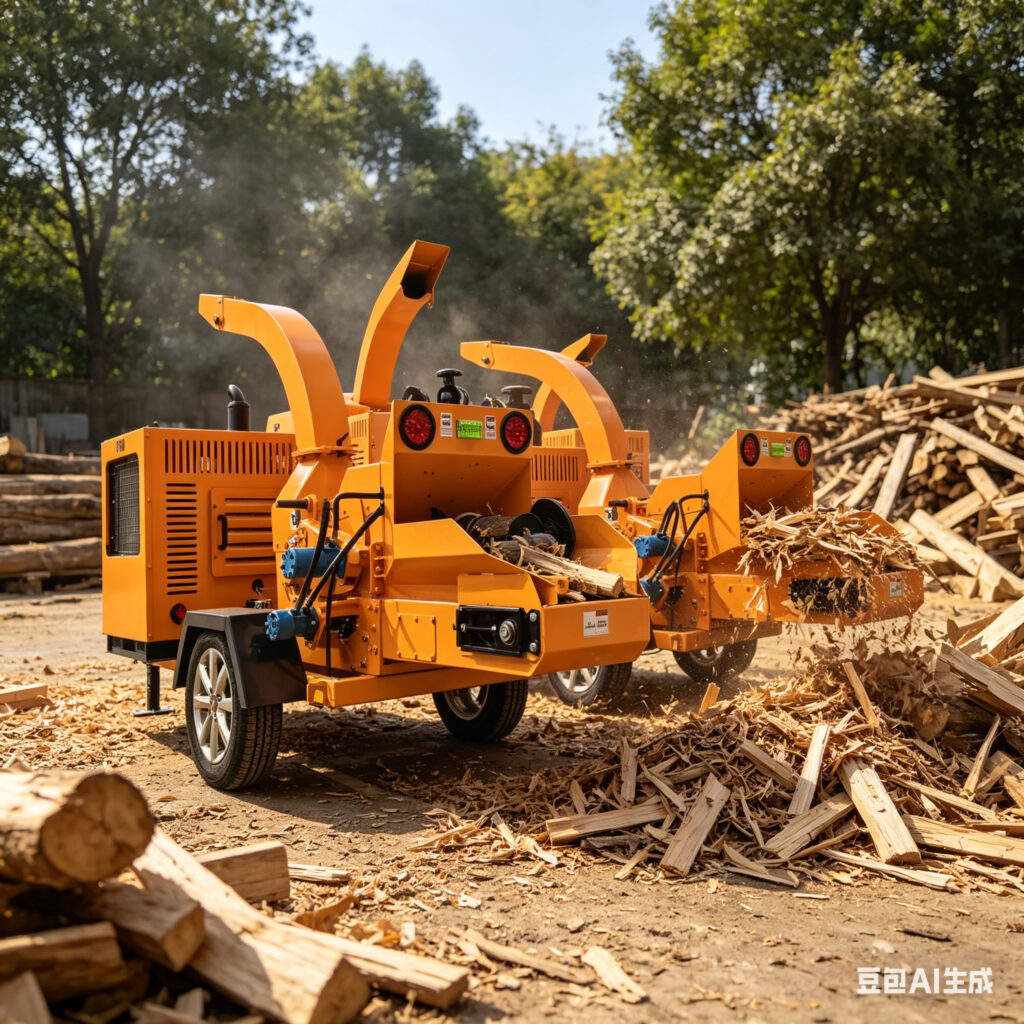 compact wood chipper for urban projects