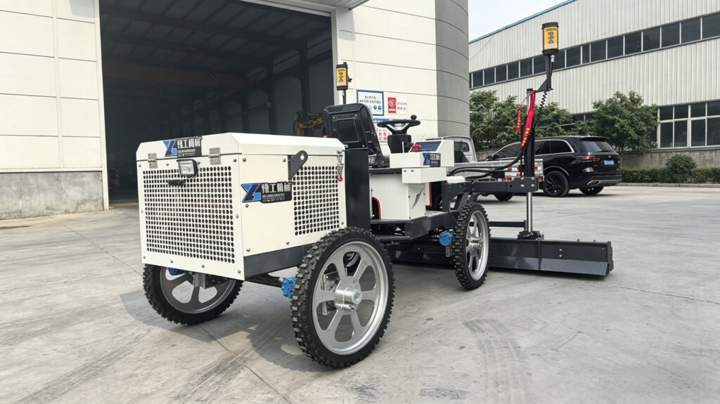 concrete leveling equipment in warehouse project