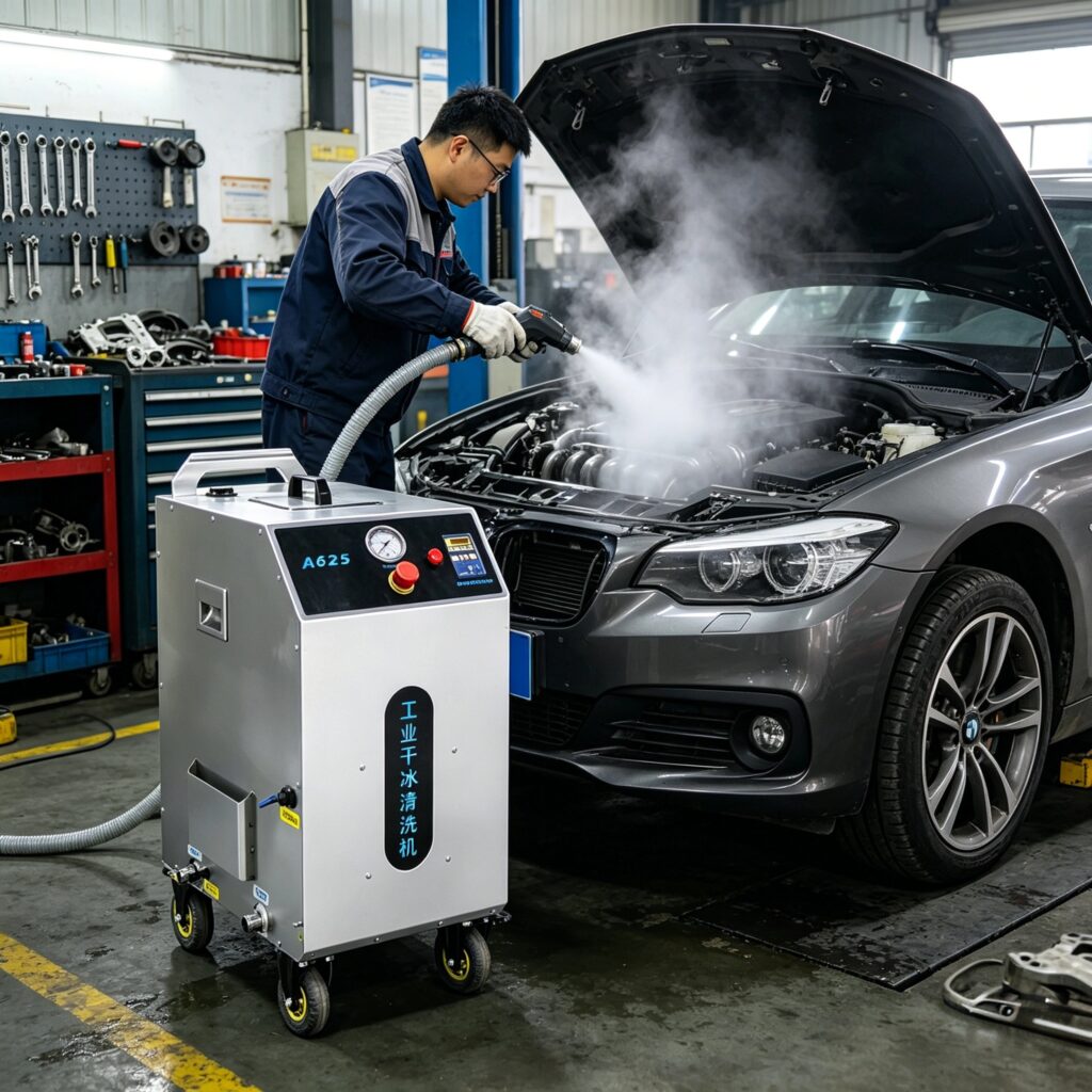 dry ice detailing machine for car detailing and restoration work