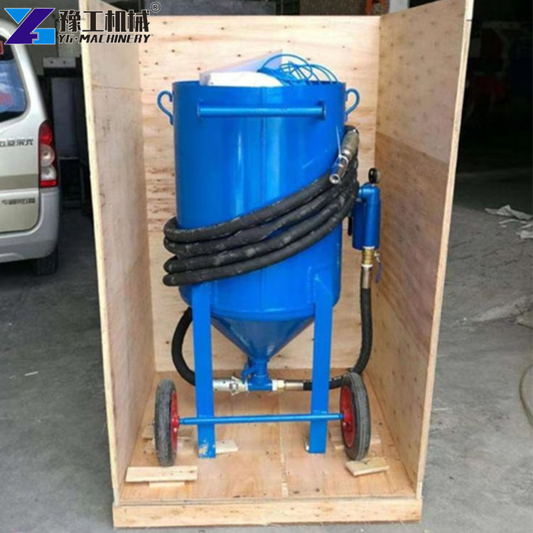 dustless sand blasting machine rust removal work