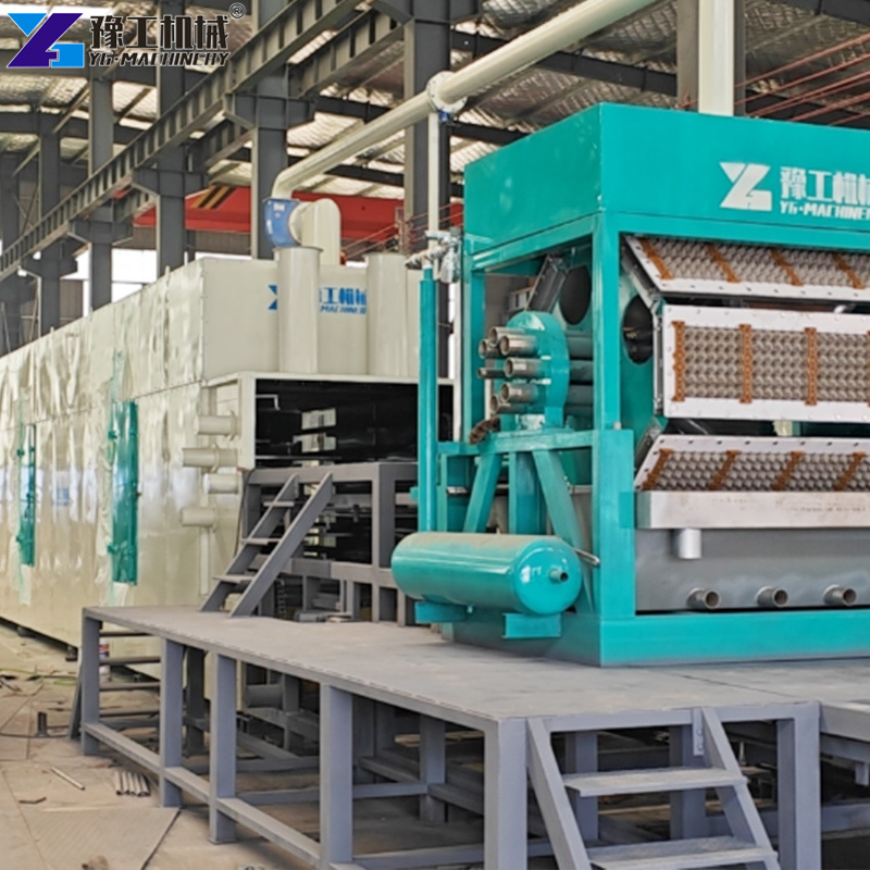 egg tray production machine factory operation
