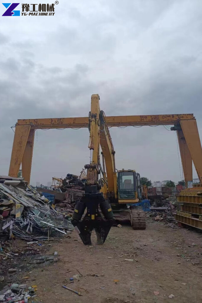 excavator shear for scrap cutting