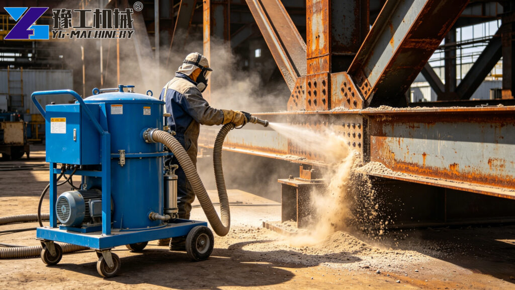 glass sand blasting machine