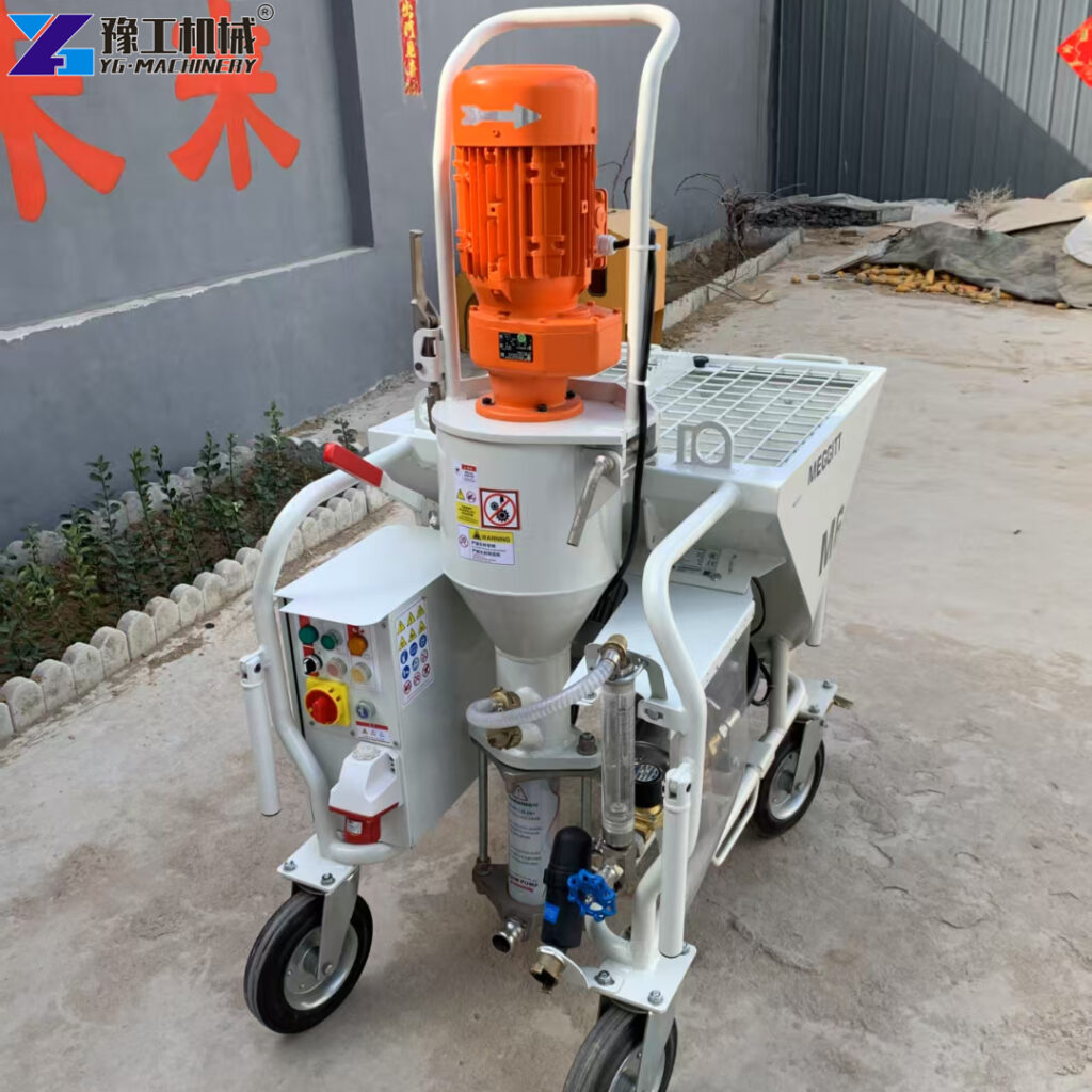gypsum spray machine indoor plaster spraying