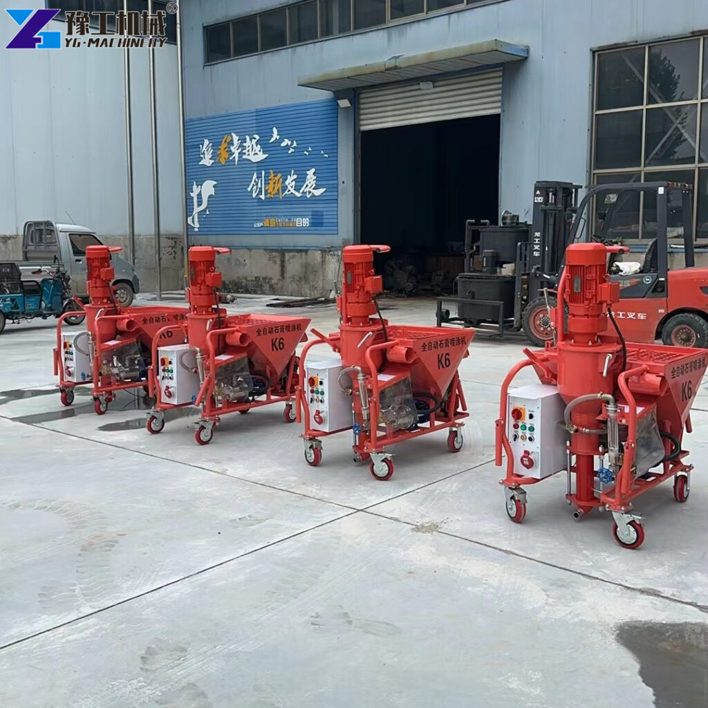 gypsum spray machine wall plastering
