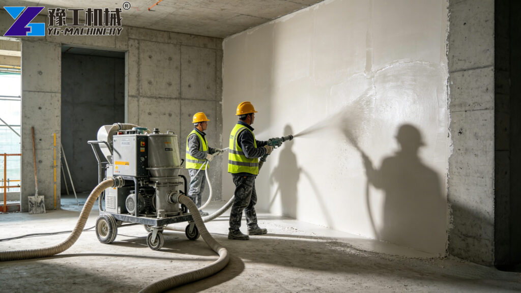 gypsum spraying machine