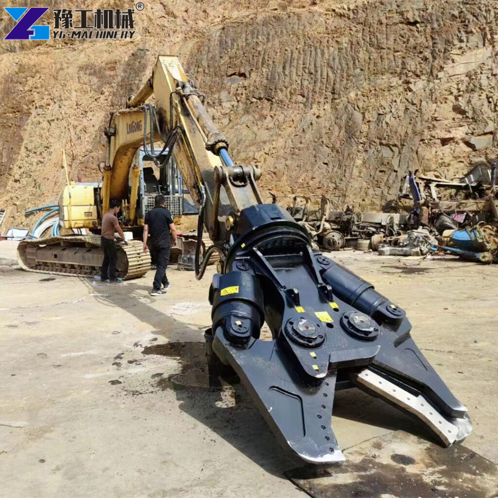 high power hydraulic excavator shear