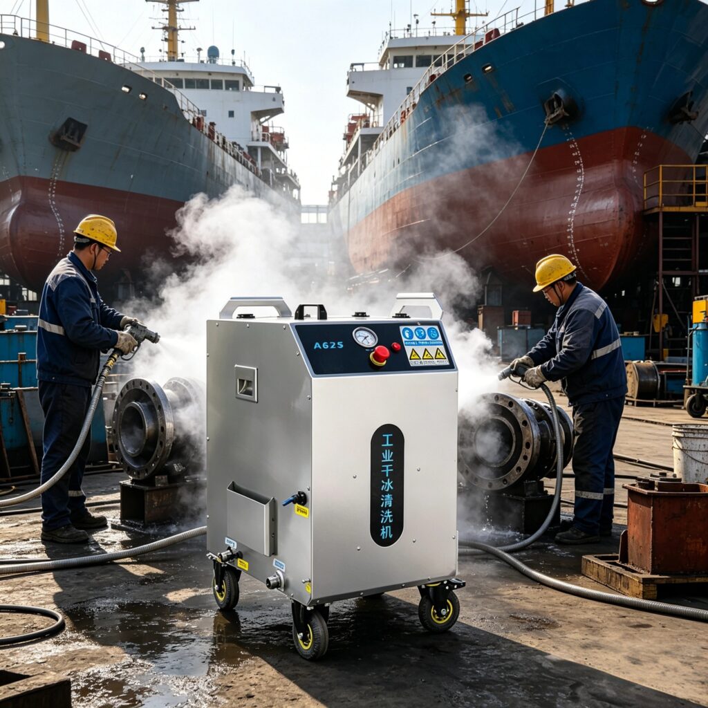 ice cleaning equipment for machinery and engine cleaning tasks
