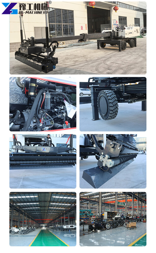 laser screed machine warehouse construction site