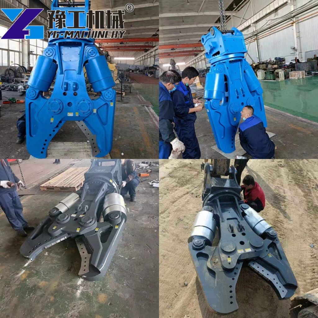 metal shear excavator