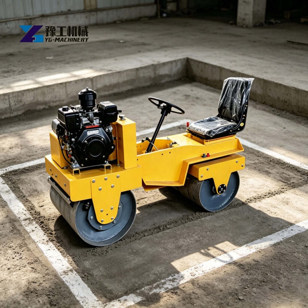 mini road roller compactor construction use