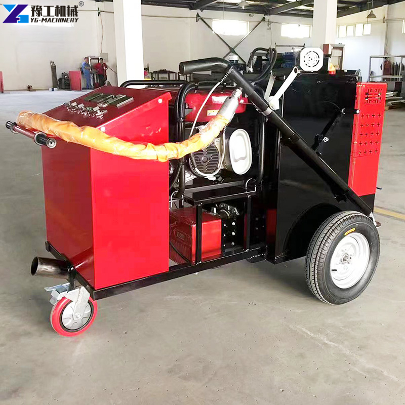 portable asphalt crack sealer machine use