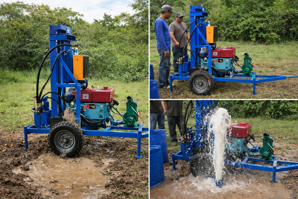 portable water drilling machine for sale