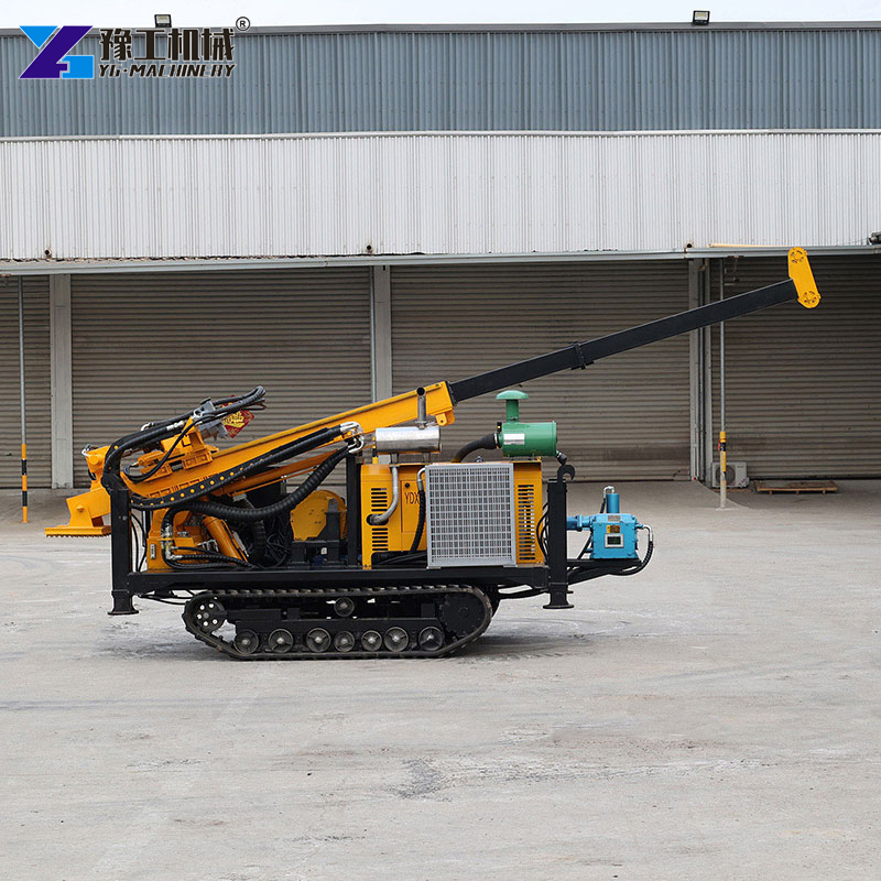 rawler hydraulic core drilling rig in operation