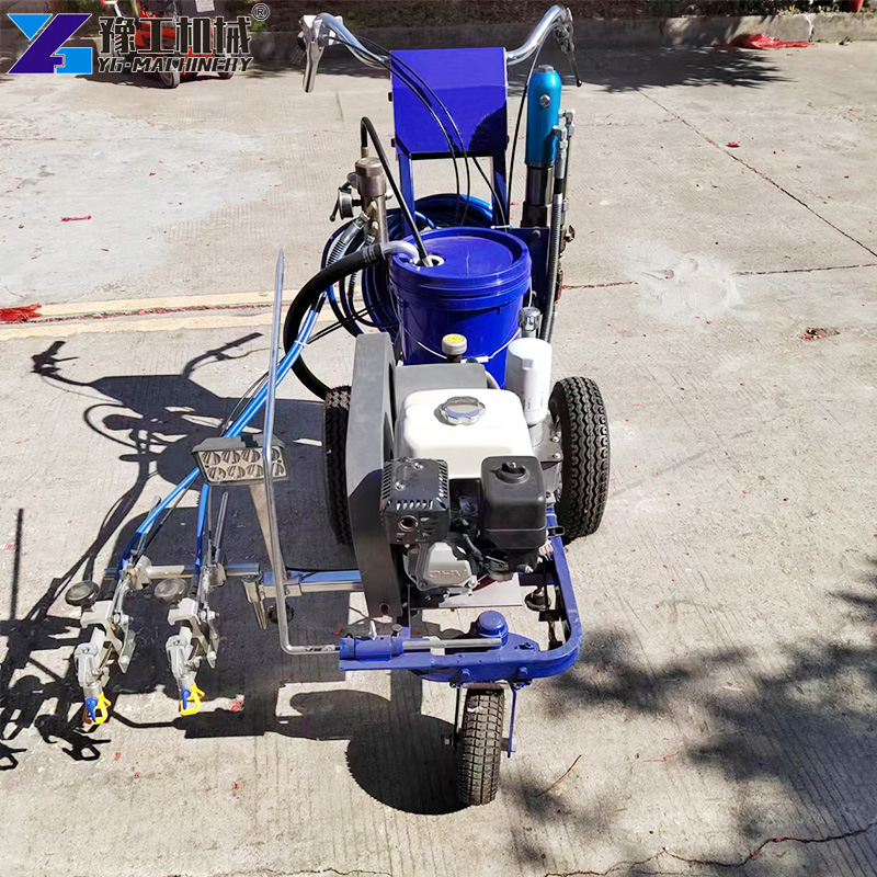 road line marking with cold paint machine