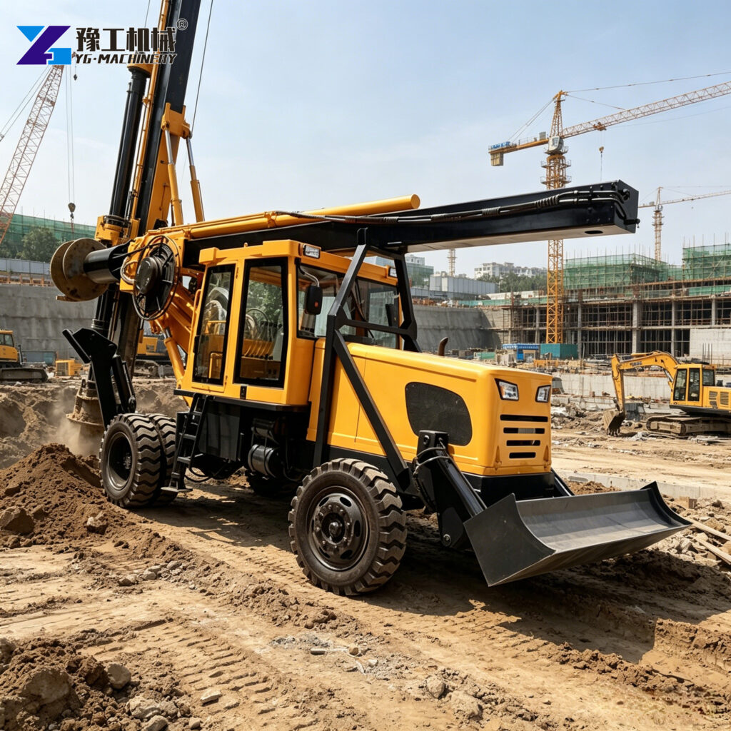 rotary drilling rig machine deep foundation drilling