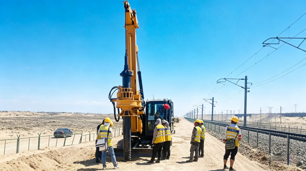 rotary drilling rig machine soil drilling