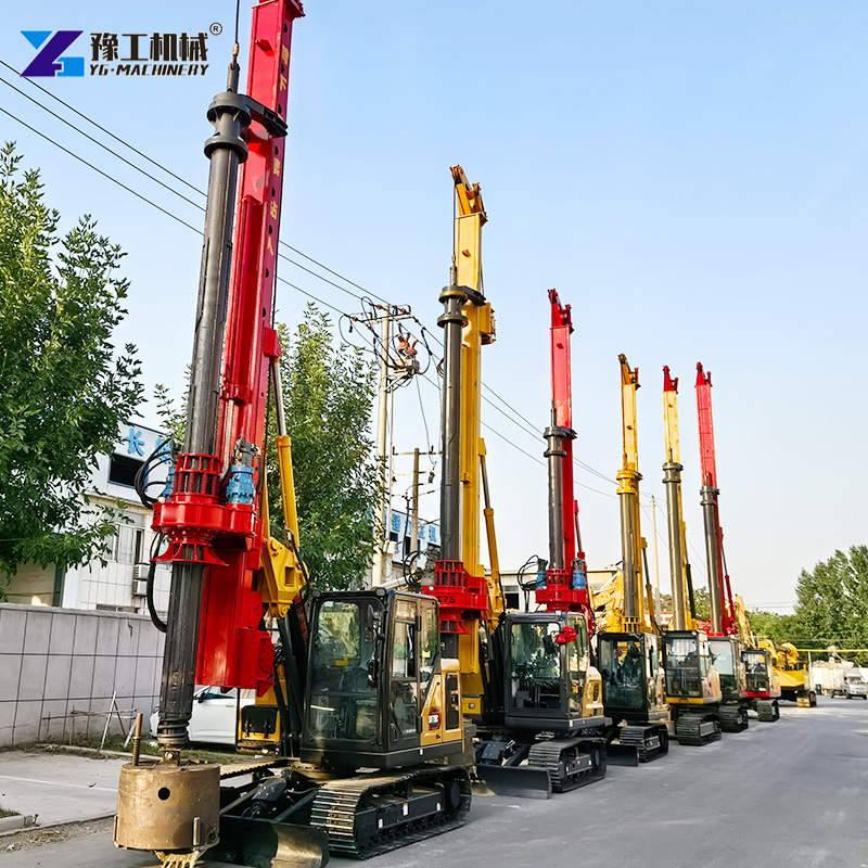 rotary piling machine bridge construction drilling
