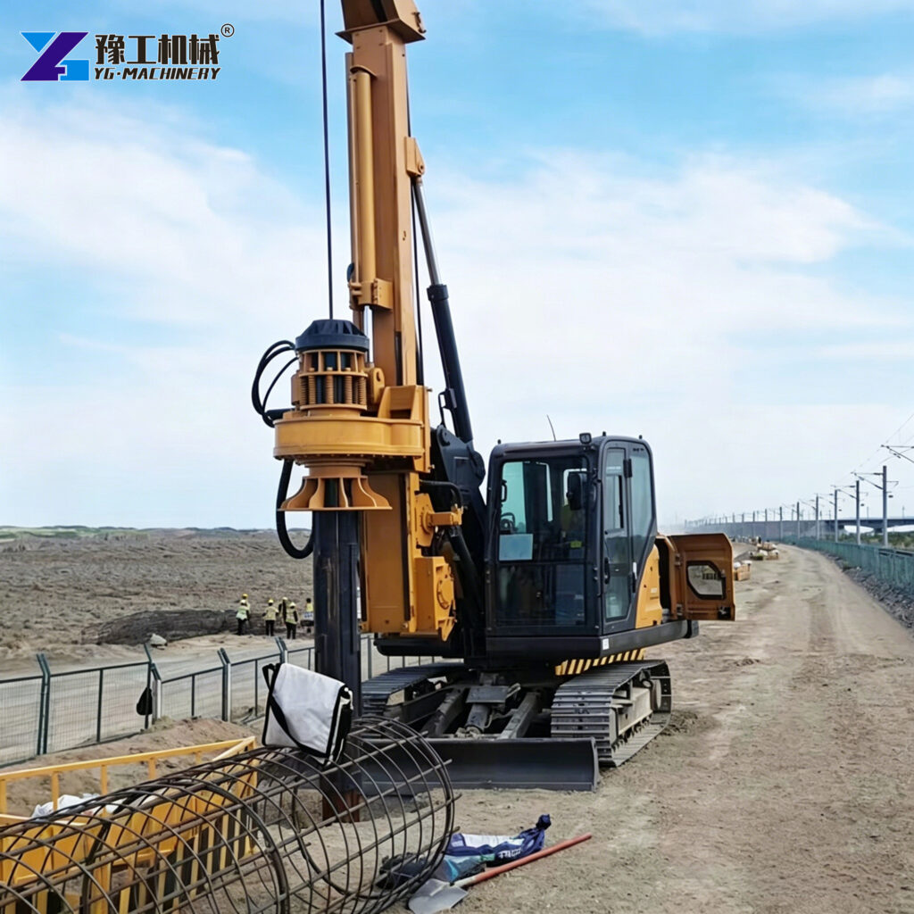 rotary piling machine heavy duty drilling