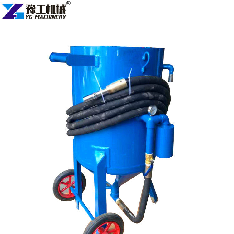 sand blaster cleaning machinery parts surface