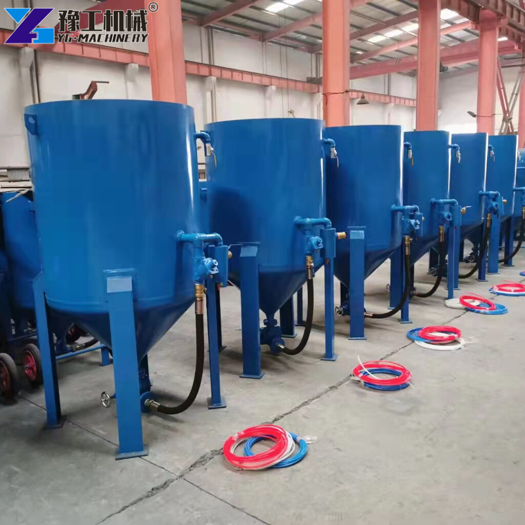 sand blaster rust removal steel structure
