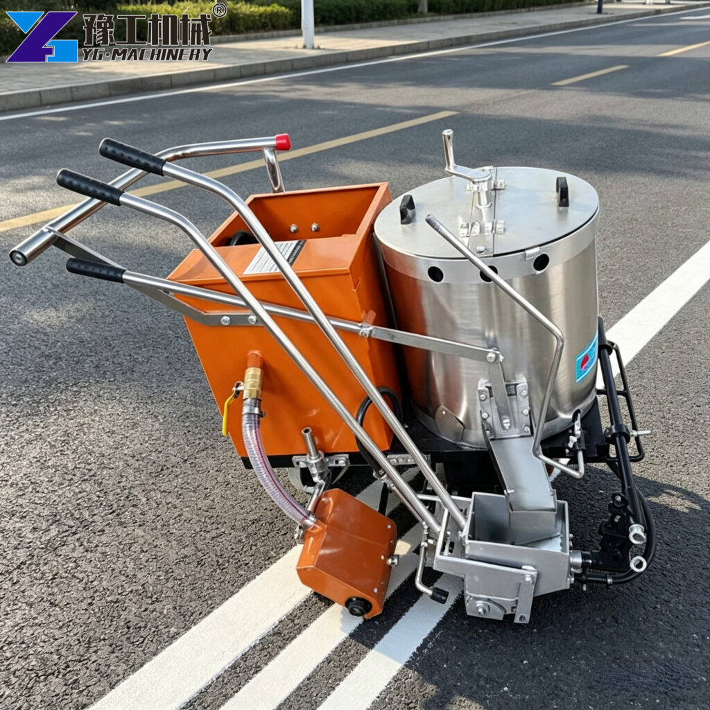 thermoplastic line marking machine for busy roads
