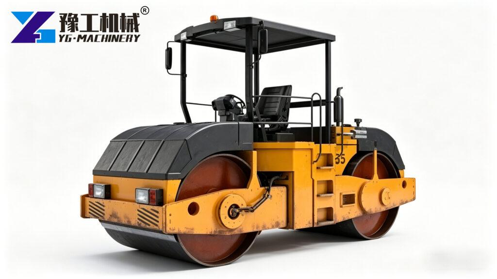single drum asphalt roller