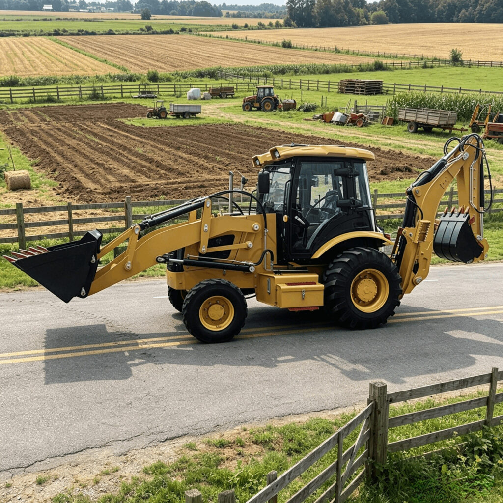 Backhoe Loader Farm Application