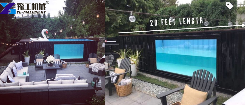 Backyard Container Pool 20 Setup