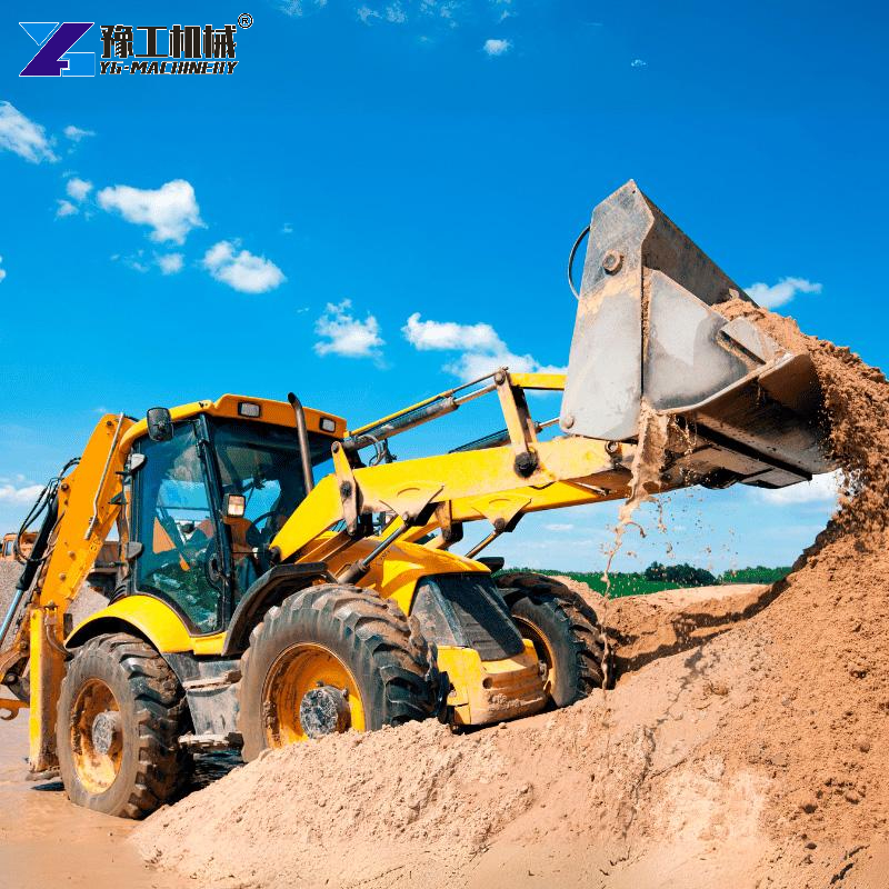 Compact Backhoe Loader Worksite