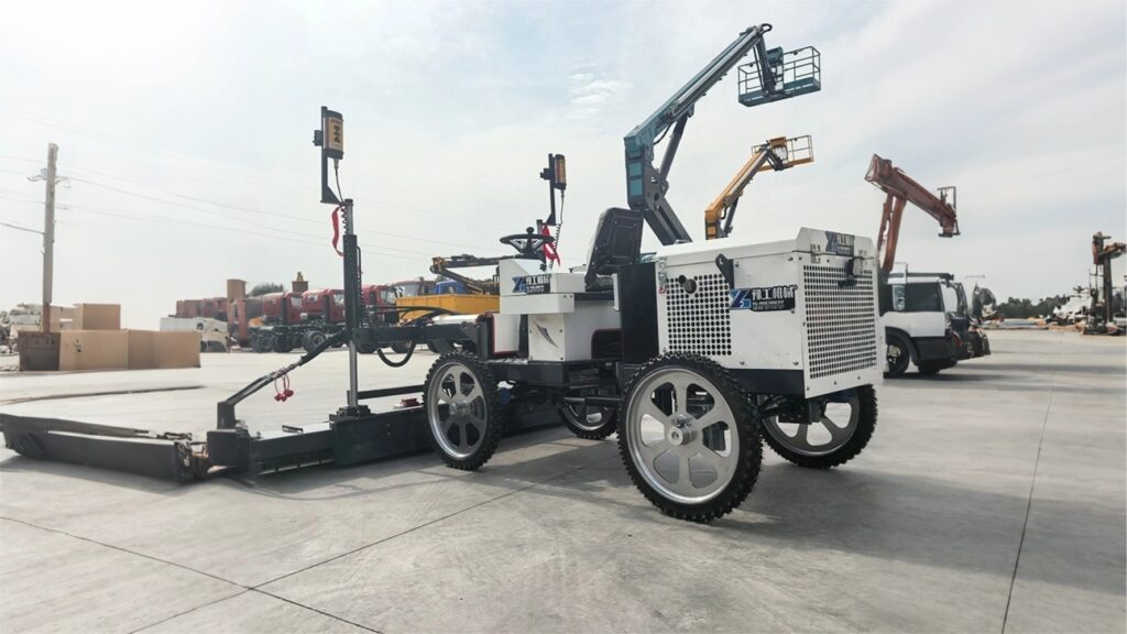 Concrete Laser Screed Machine Operation