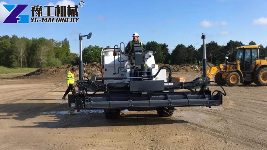 Concrete Laser Screed Machine Operation