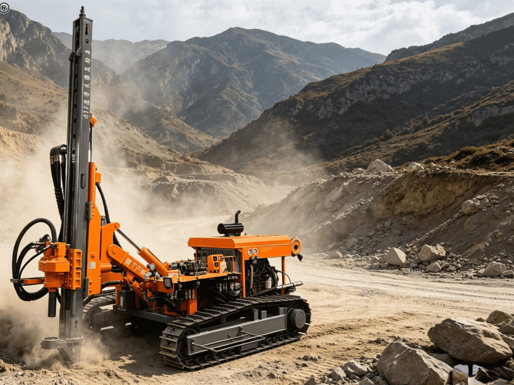 Down Hole Drilling Equipment Working on Site