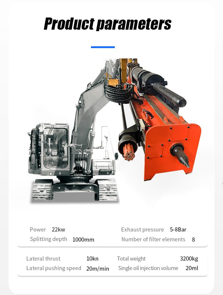 Excavator Mounted Rock Breaking Tool
