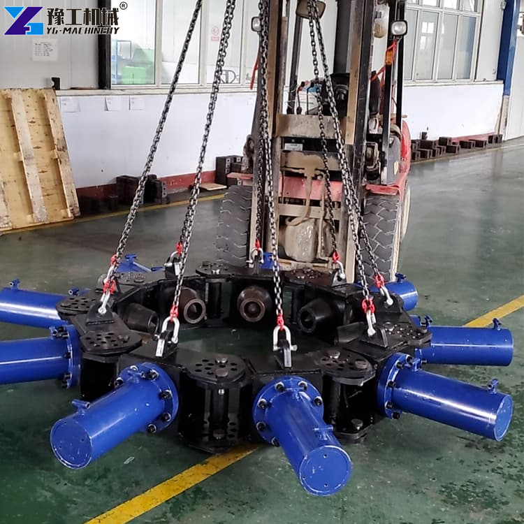 Excavator Pile Breaker Attached To Boom