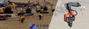 Excavator Pile Driver|Pile Driver for Mini Excavator Excavator Pile Driver During Construction