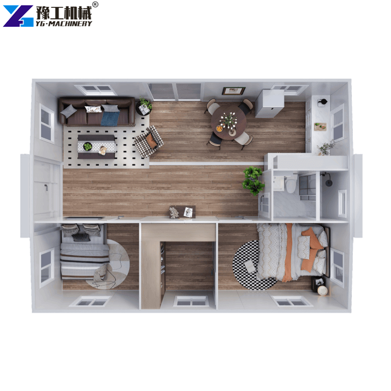Foldable House Floor Plan Diagram