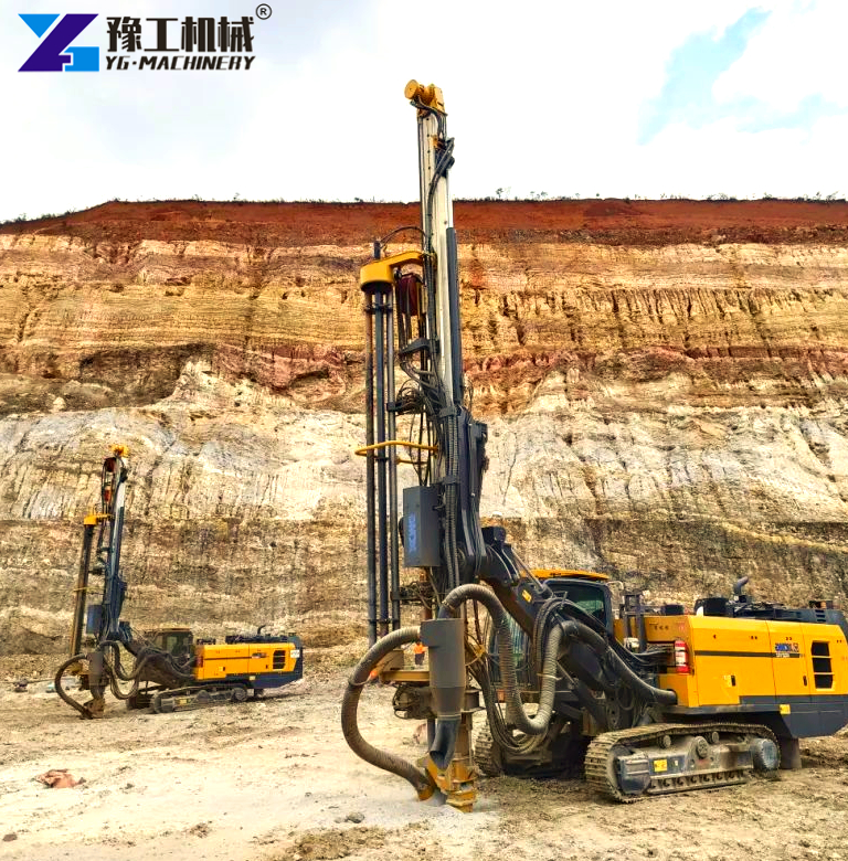 Hydraulic Drilling Machine Foundation Work