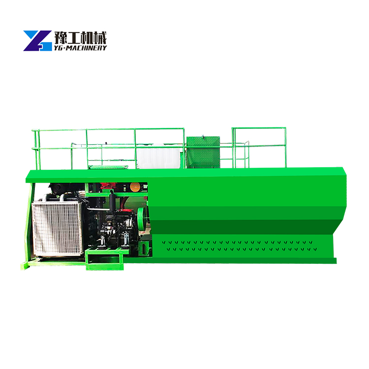 Hydraulic Hydroseeder Working Outdoors