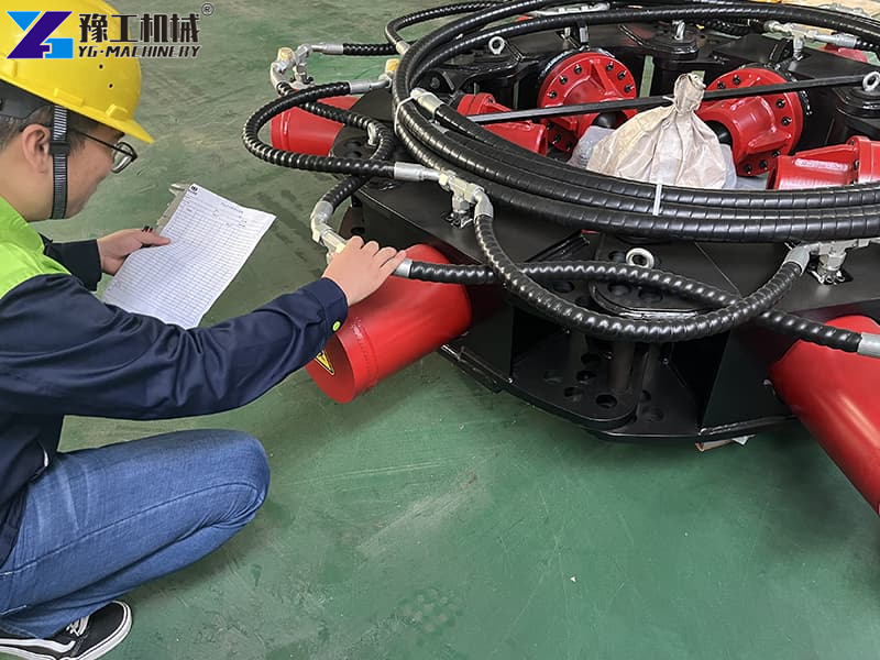 Hydraulic Pile Machine Testing Phase