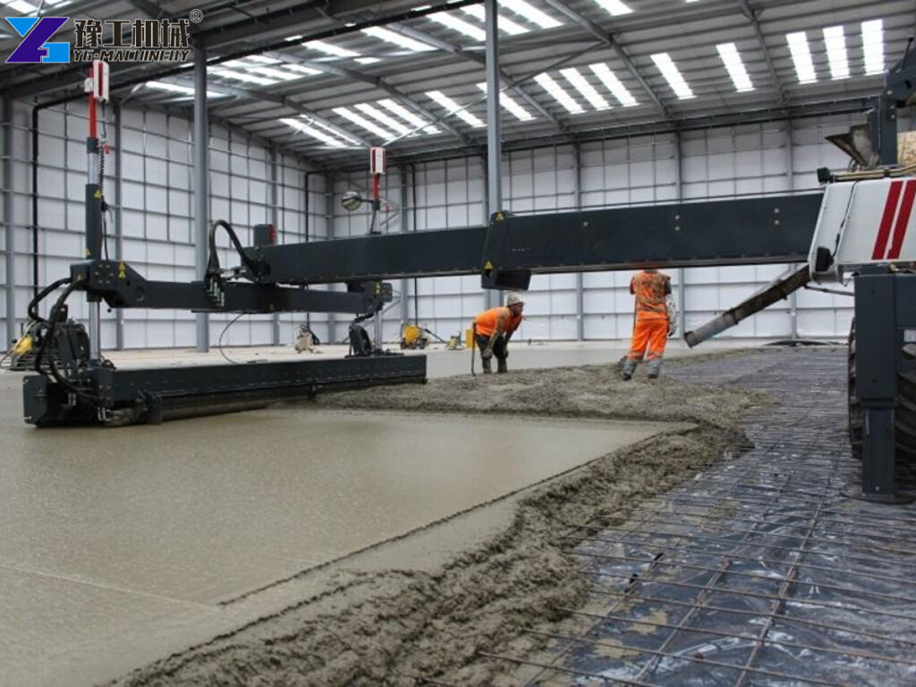 Laser Screed Working Site