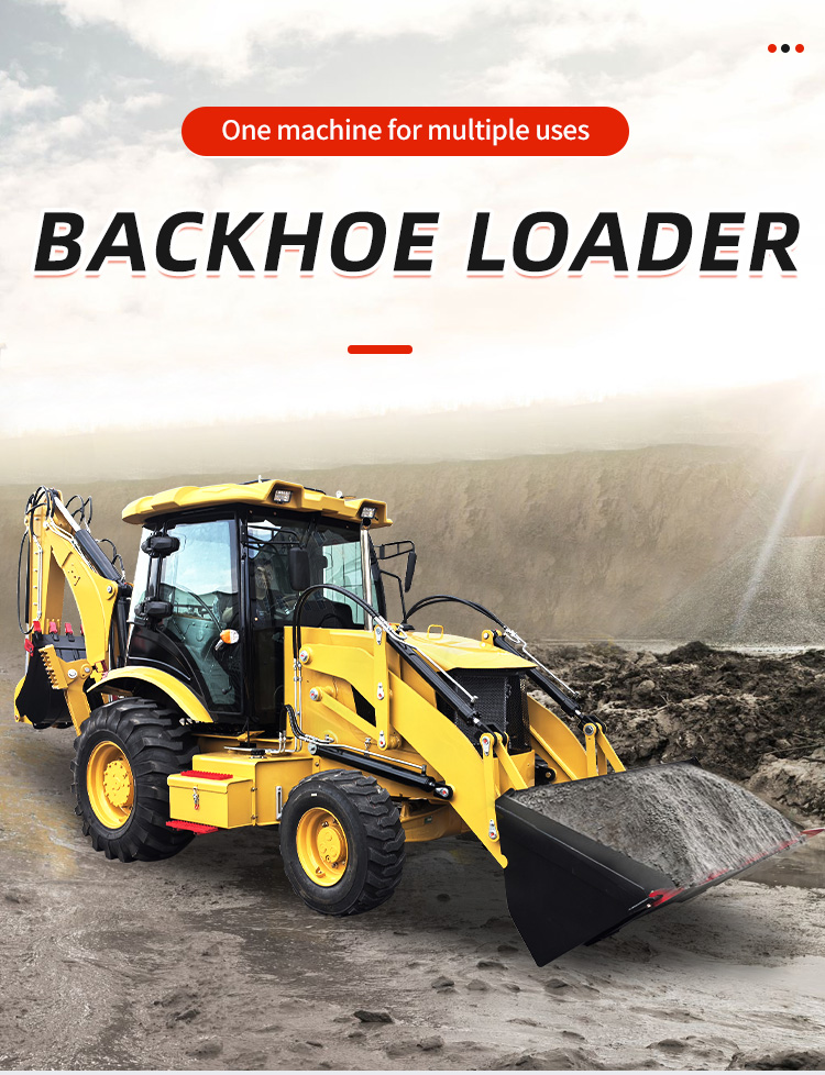 Mini Backhoe Loader Excavation Work