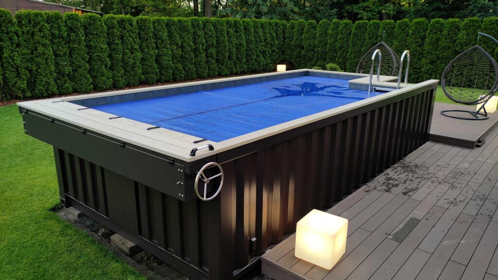 Modern Backyard Container Pool